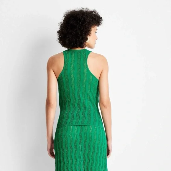 Future Collective with Jenee Naylor Women's Open Stitch Sweater Tank Top  NWT 3X - Picture 7 of 8